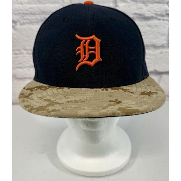 New Era Other - Detroit Tigers New Era 59 fifty Hat 2015 Memorial Day Camo Size 7 1/4 Baseball